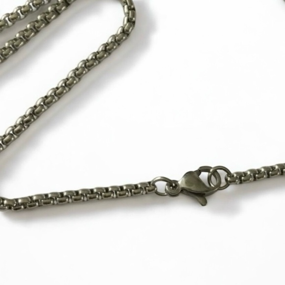 Grim Reaper Skull Pendant Necklace, Silver‑Tone Gothic Biker – NWOT - Picture 13 of 15